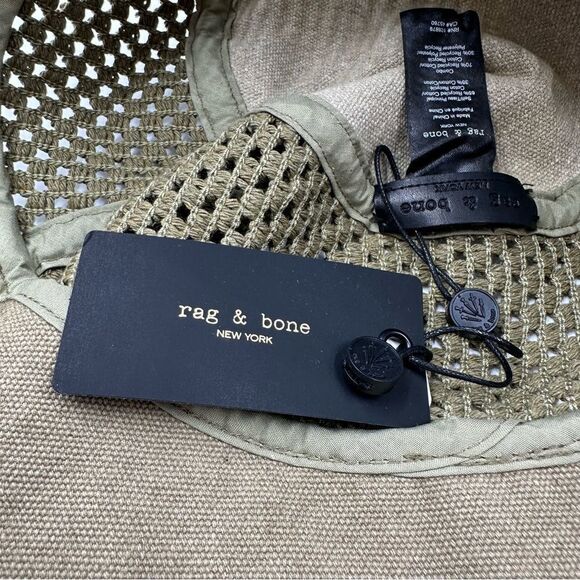 Rag & Bone Nando Bucket Netting Hat in Safari Net New with tags - Picture 4 of 6